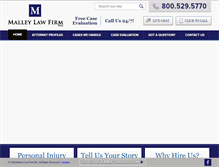 Tablet Screenshot of malleylawfirm.com